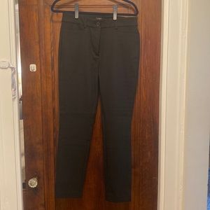 Loft Sutton Skinny Black Ankle Pant